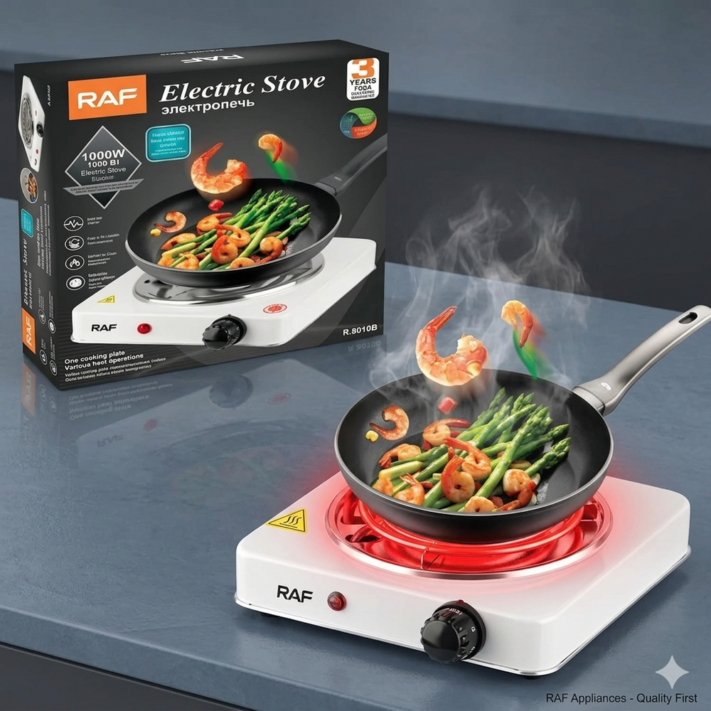 1000W Portable Electric Stove – High-Performance Single Burner Hot Plate