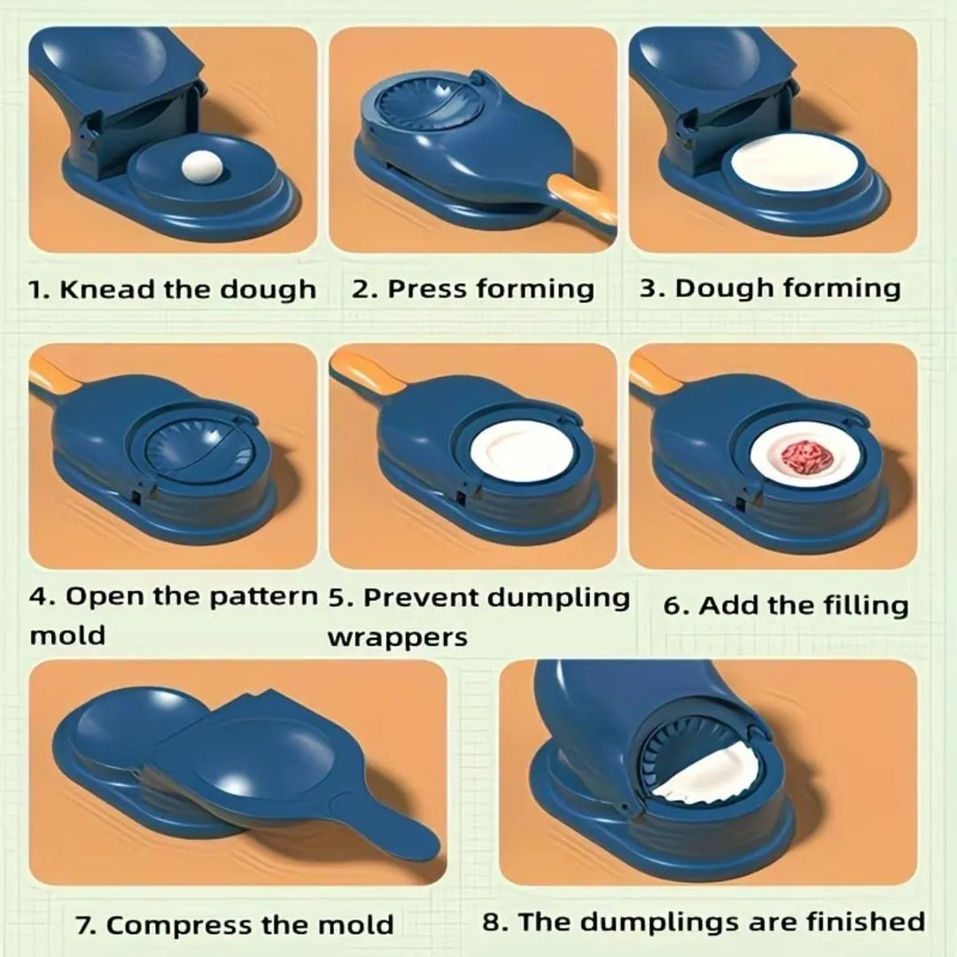 2-in-1 Dumpling Maker – Instant Dough Press & Seal Tool