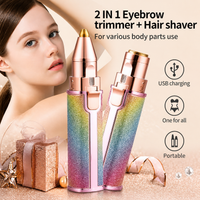 2-in-1 Rechargeable Eyebrow & Body Hair Trimmer – Painless Grooming