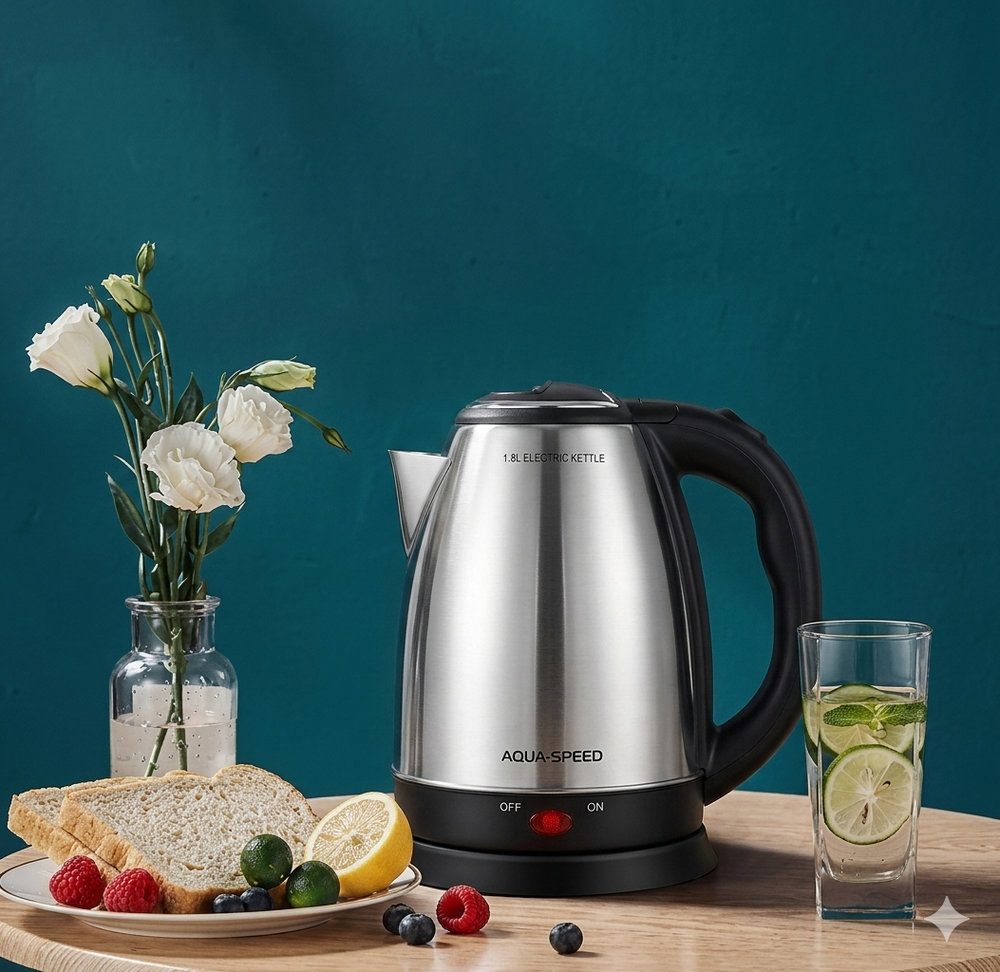 2.0L Premium Stainless Steel Electric Kettle – Fast-Boil Tea & Coffee Maker