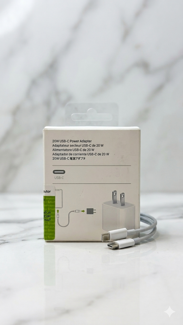 20W USB-C Power Adapter (Master Copy) – Fast PD Charging for iPhone