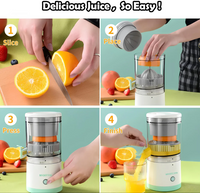 Automatic Wireless Citrus Juicer – USB Rechargeable Multi Fruit Juice Extractor