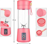 6-Blade Portable Electric Juicer – USB Rechargeable Fruit & Smoothie Blender
