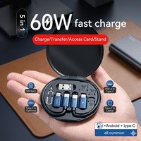 6-in-1 Multifunctional 60W Fast Charging Cable Kit & Travel Case