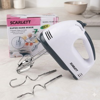 7-Speed Professional Electric Hand Mixer – 180W Cake & Egg Beater
