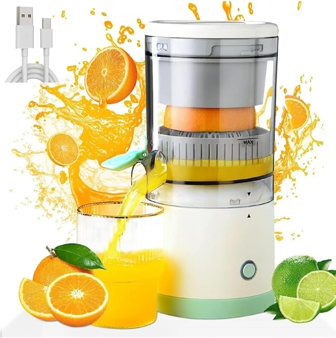Automatic Wireless Citrus Juicer – USB Rechargeable Multi Fruit Juice Extractor