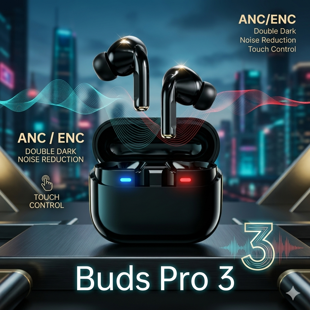 Buds Pro 3 Wireless Earbuds: Bluetooth 5.3 & Noise Cancelling