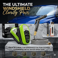 Car Glass Oil Film Remover & High-Pressure Spray Gun Set