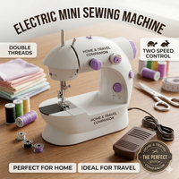 Dual-Speed Mini Electric Sewing Machine – Portable Professional Stitcher