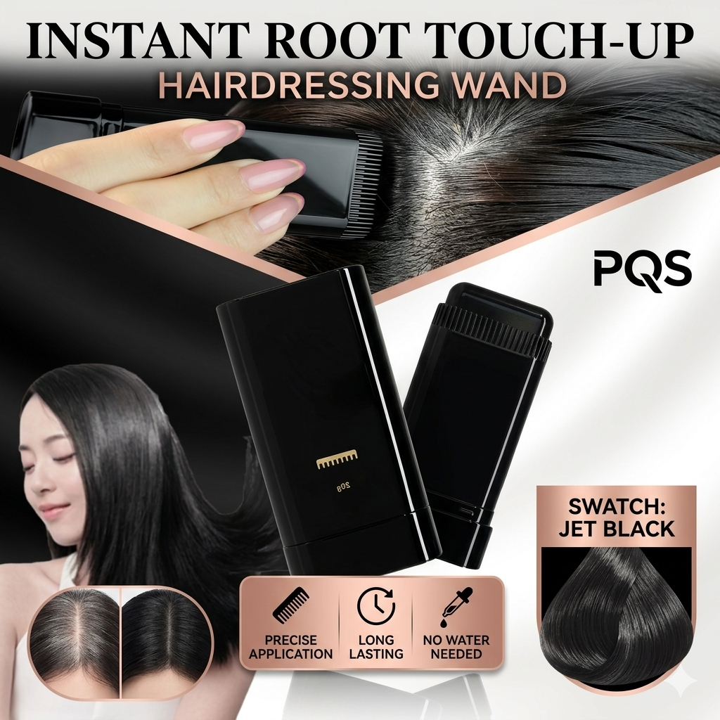 Instant Root Touch-Up Hair Wand – Turns White or Gray to Natural Black