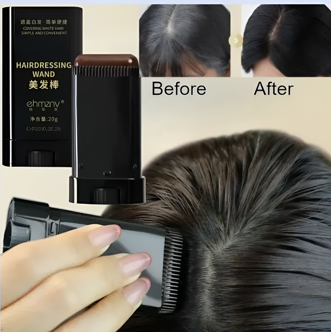 Instant Root Touch-Up Hair Wand – Turns White or Gray to Natural Black