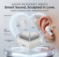 K520 Wireless Heart Earbuds – Noise Cancelling & Super Bass