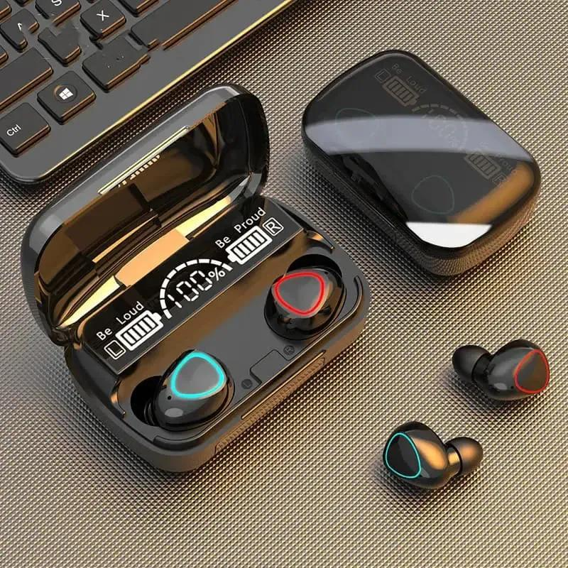 M10 Ultra Wireless Earbuds – LED Display & Power Bank Case