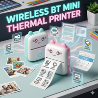 Mini Pocket Thermal Printer – Inkless Bluetooth Photo & Note Printer