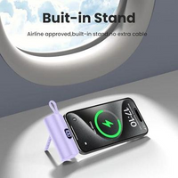 Portable Power Bank - Compact, 5000mAh, Dual Ports, LED Display