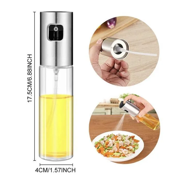 100ml Premium Glass Oil Sprayer – Cooking Mist for Air Fryer & BBQ