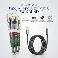 Premium Copper Charging Cables 2 in Pack – Fast Charging, Copper Core, Ultra-Durable