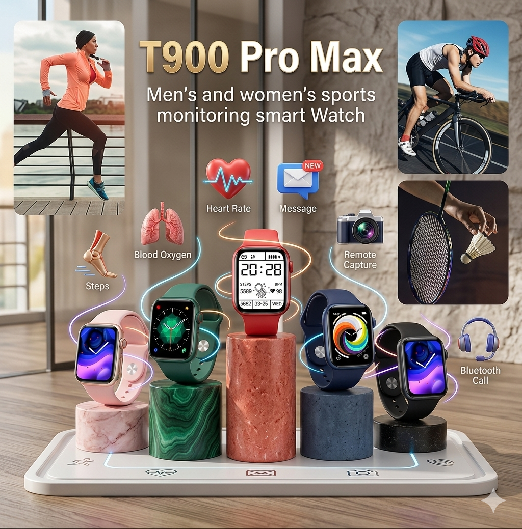 T900 Pro Max Smart Watch – Long Battery & HD Display