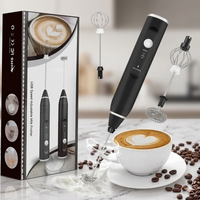 2in1 USB Rechargeable Coffee Beater – Electric Milk Frother & Egg Whisk