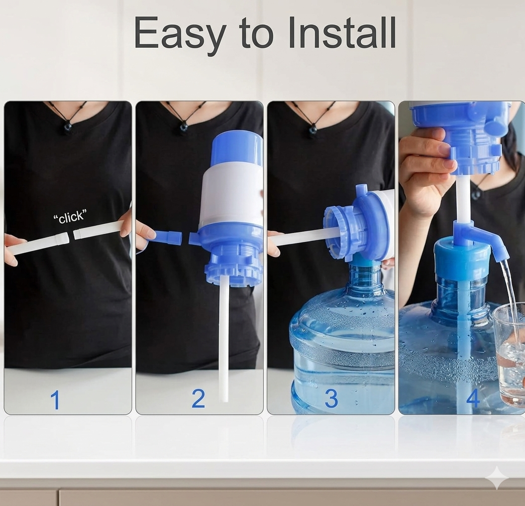 Universal Manual Water Dispenser Pump – Leak-Proof Water Pump