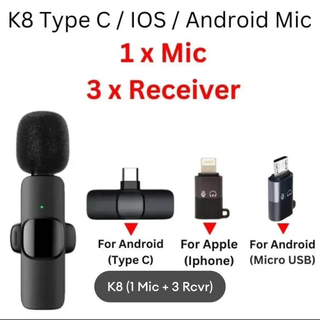 Wireless Clip-on Mic: Noise Reduction for TikTok & Vlogging