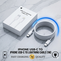 iPhone USB-C to Lightning Cable (1M) – Fast Charging A+ Quality