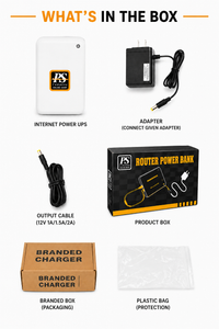 Mini UPS Router Power Bank 12V & 9V – Up to 5 Hours Wi-Fi Router Backup